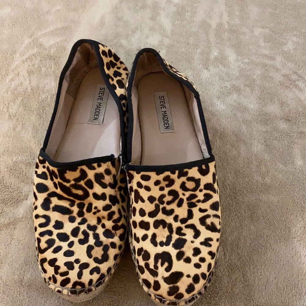 Steve Madden Leopard Print Espadrilles